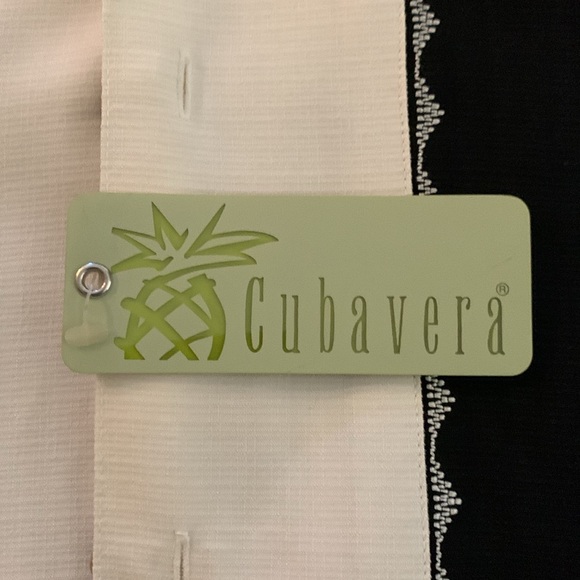 Mens New Cubavera Black Camp Shirt - Picture 6 of 6